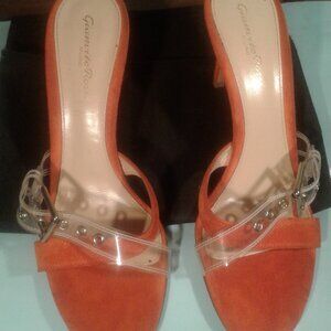 Spring & Summer Delight! Rare Gianvito Rossi Sexy Luxury Orange Suede Heels